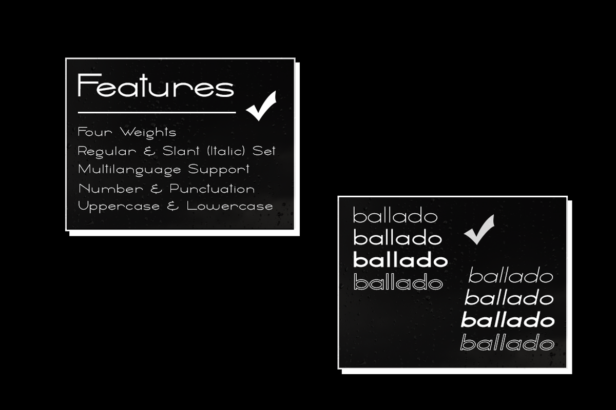 Ballado // Geometric Sans Family preview 4