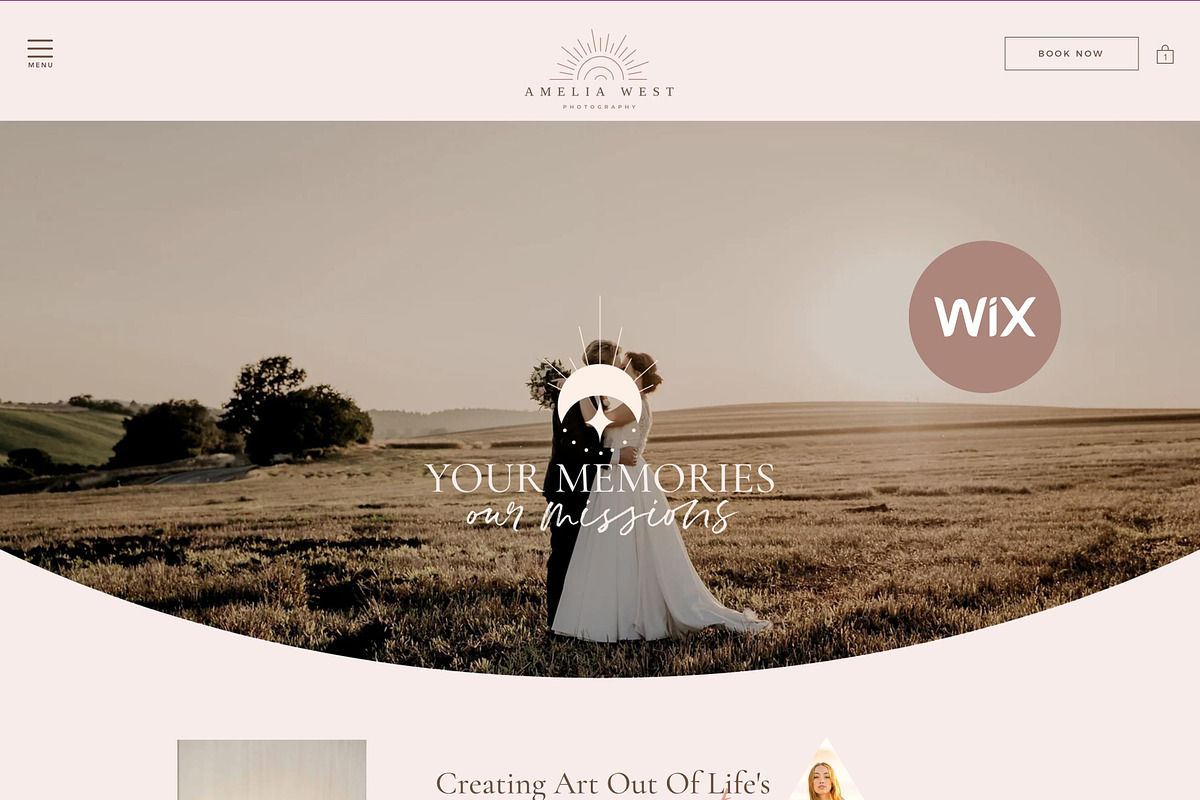 Wix Website Template - Photography, a Wix Template by Nes Design Co (Photo 1 of 10)