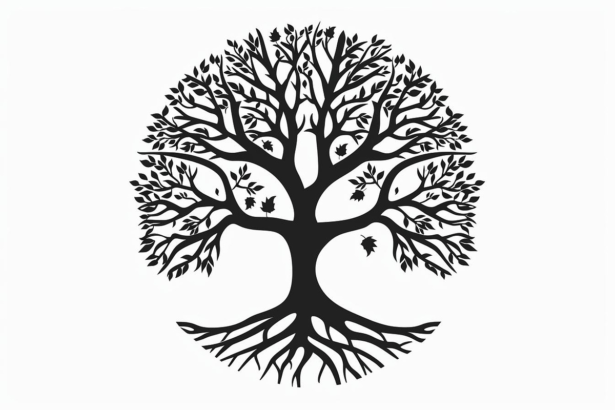 8 Tree of Life Vector Collection, an Illustration by BIPLOB EXPERT (Photo 5 of 9)