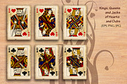 Vintage  Playing cards, an Illustration by Retro Graphic Box (Thumbnail 1 of 6)