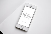 6 minimalistic mockups + bonus card!, a Device Mockup by Marie Smth (Thumbnail 4 of 6)
