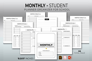 Monthly Student Planner