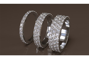 Infinity Diamond Rings In Pack