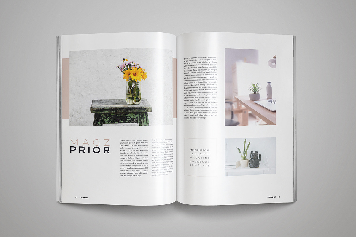 PRIORTE Magazine Lookbook Template, a Magazine Template by Indotitas (Photo 7 of 11)