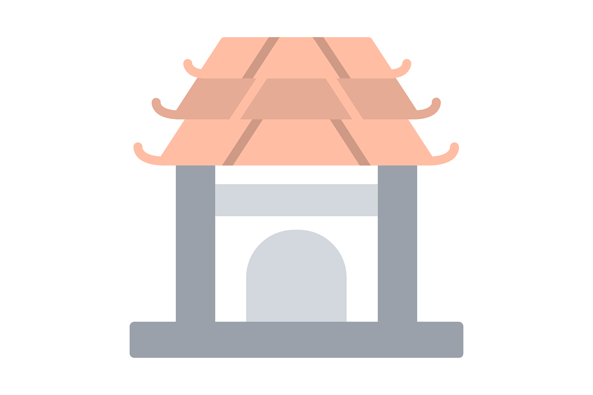 Pavilion Flat Icon, a Duotone Icon by Pexelpy (Photo 2 of 2)