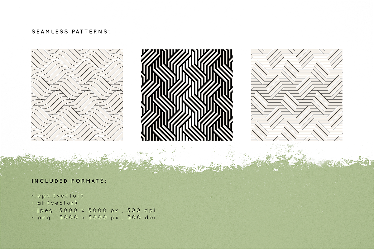 Striped Seamless Patterns Set, a Pattern Graphic by Curly_Pat (Photo 2 of 5)