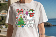 Christmas PNG, Snowman Bow PNG, an Illustration by DreamPrint404 (Thumbnail 4 of 7)