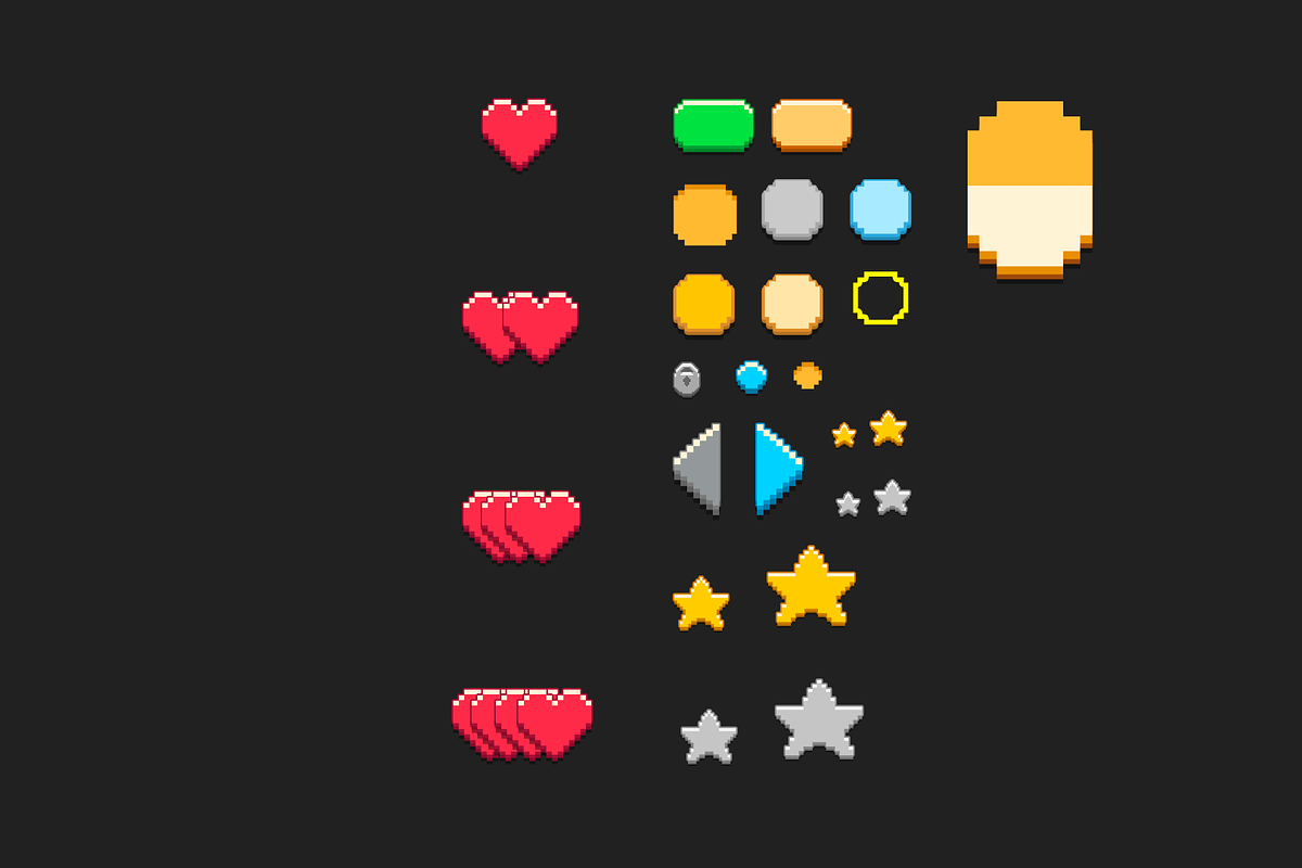 Pixel Game UI pack, an Object Graphic by KartInnka (Photo 12 of 13)