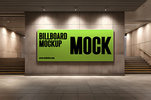 Billboard Poster Street Mockup, an Advertising Mockup by GenesisCreativeCo