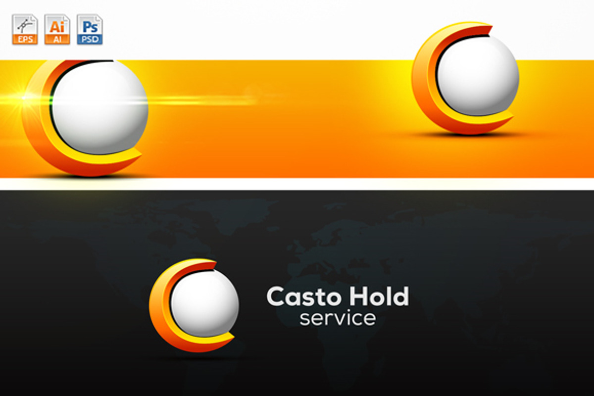 C Letter Logo Template, a Branding & Logo Template by NasirGrfx (Photo 4 of 4)