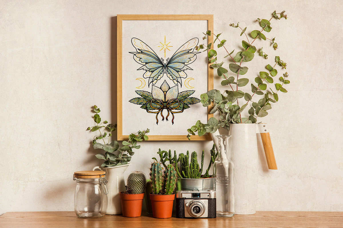 Winter Moths & Evergreen Botanicals, a Seasonal Illustration by Ink Stories (Photo 6 of 15)