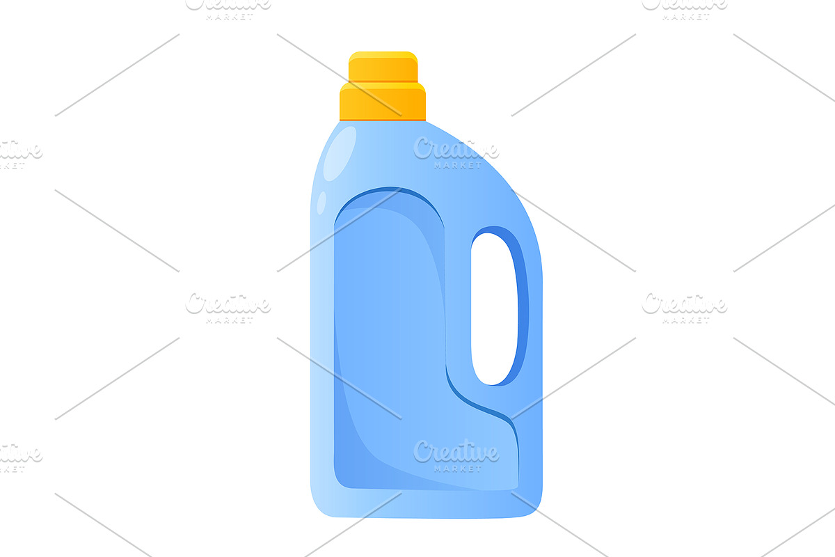 Plastic bottle for household icon, an Object Illustration by Elen_Art