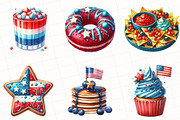 4th Of July Foods Party Clipart, an Illustration by OK Design (Thumbnail 5 of 5)