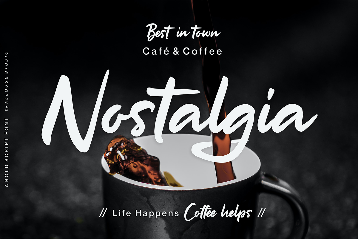The Milligram Bold Handwritten Font, a Script Font by Allouse Studio (Photo 4 of 10)
