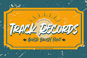 Track Records – Quick Brush Font, a Script Font by Almarkhatype (Thumbnail 1 of 8)