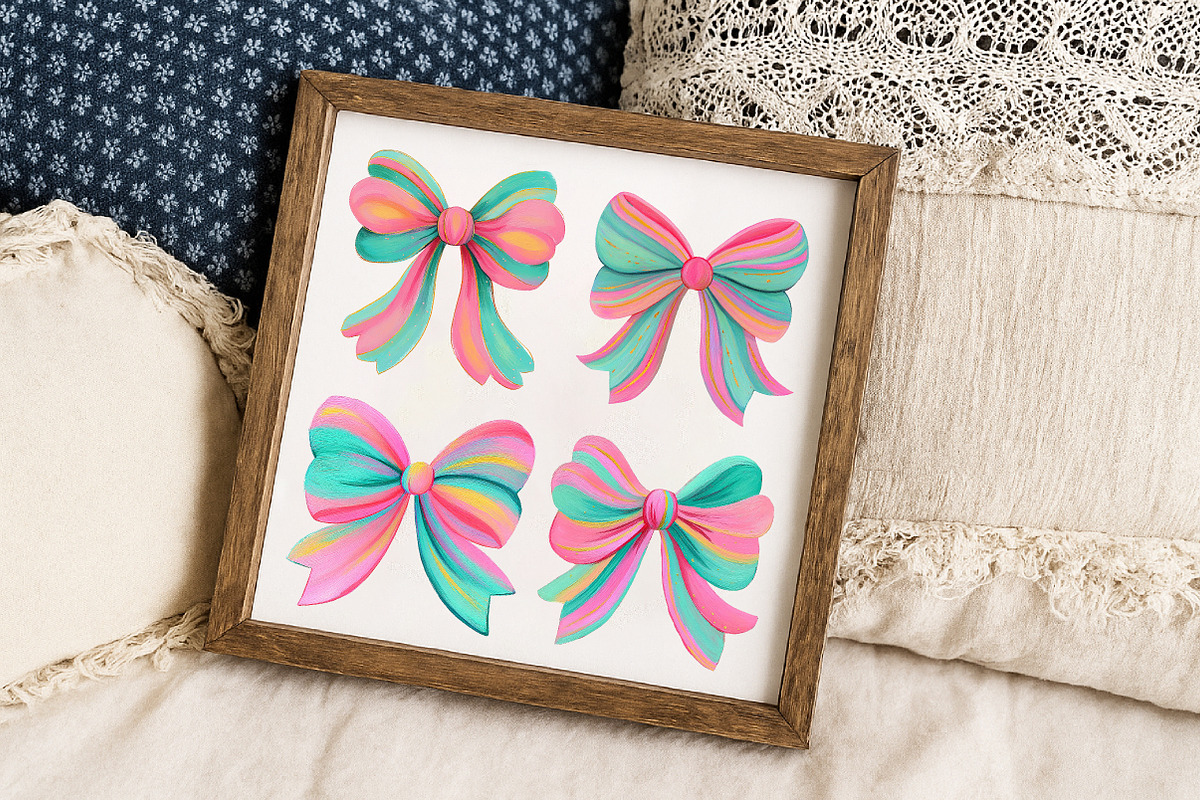 Coquette Brushstroke Bow PNG, an Illustration by Libby Wishes (Photo 6 of 6)
