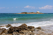 Beach and Island with Church, a Nature Photo by cassini_photography (Thumbnail 1 of 2)