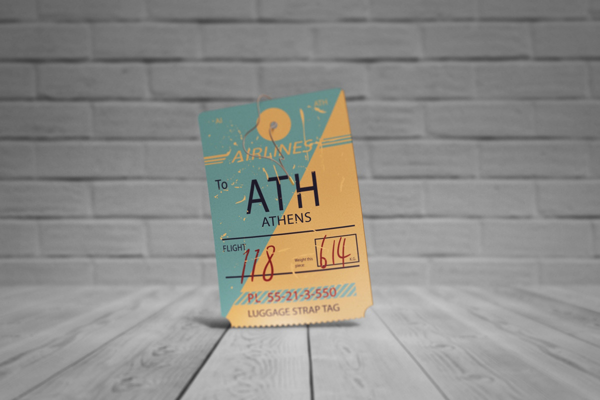 Die Cut Tag Mock-Up, an Apparel Mockup by MassDream (Photo 3 of 9)