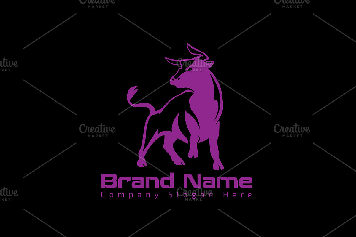 Modern Bull Logo - Mock-Up & Vector, a Branding & Logo Template by Multiple (Photo 5 of 5)