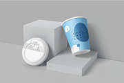 9 oz Paper Coffee Cup Mockups, a Cups & Container Mockup by megostudi0 (Thumbnail 2 of 6)