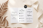 Minimalist Wedding Program Template, an Invitation Template by Arslan (Thumbnail 1 of 4)