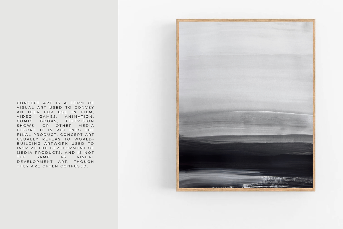 Black abstract modern painting, a Texture Illustration by identity.ART (Photo 6 of 8)