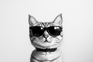 Black and White Tabby Cat, an Animal Photo by Hamza067