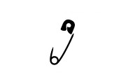 Safety Pin Vector Silhouette Bundle, an Illustration by Designs_River (Thumbnail 12 of 20)