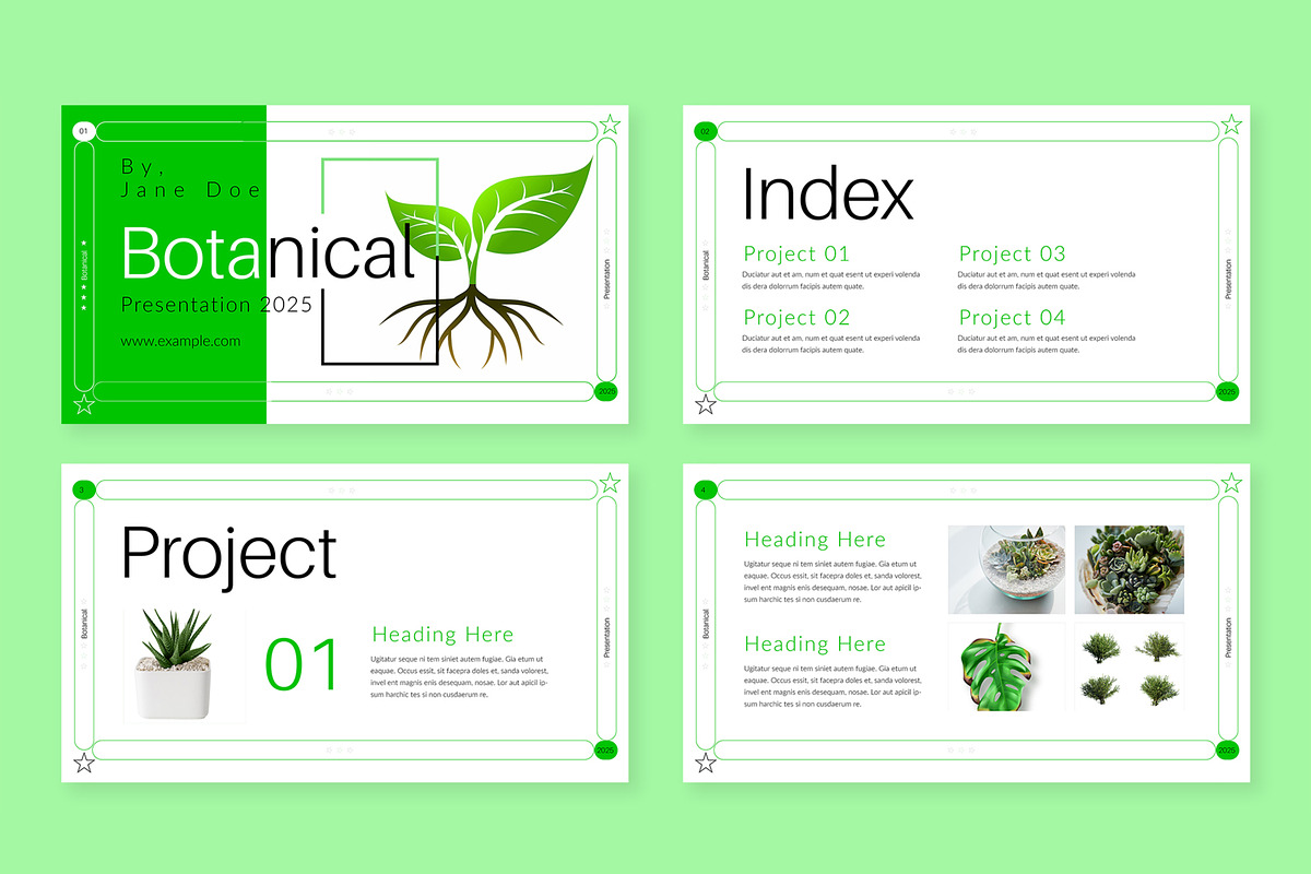 Botanical Presentation Layout, a Presentation Template by ContestDesign (Photo 2 of 5)