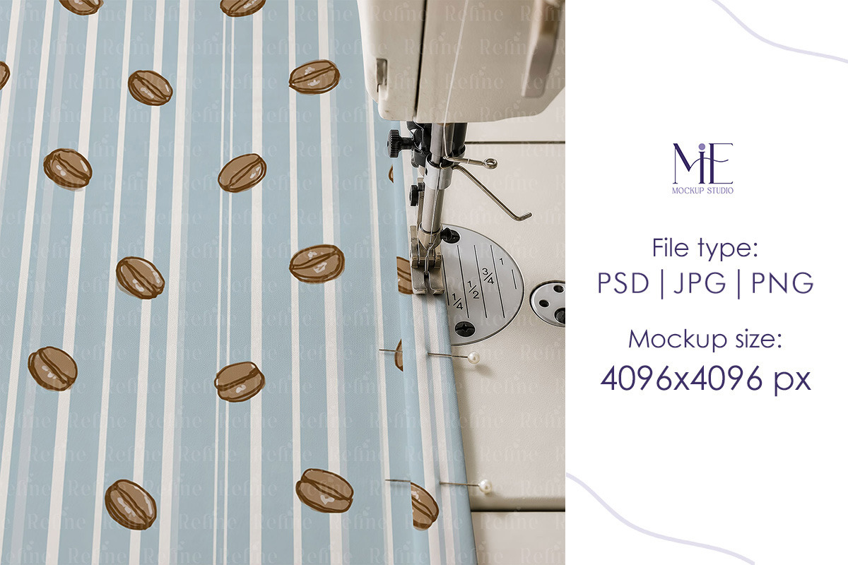 Sewing Fabric Mockup Cotton Template, a Household Mockup by Mie Mockup Studio (Photo 3 of 6)