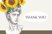 SUNFLOWERS watercolor elements, an Illustration by Elena_Sedova (Thumbnail 14 of 14)