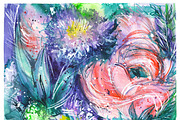 bundle: 12 flowers in a square, a Texture Illustration by coconut_forest (Thumbnail 5 of 13)