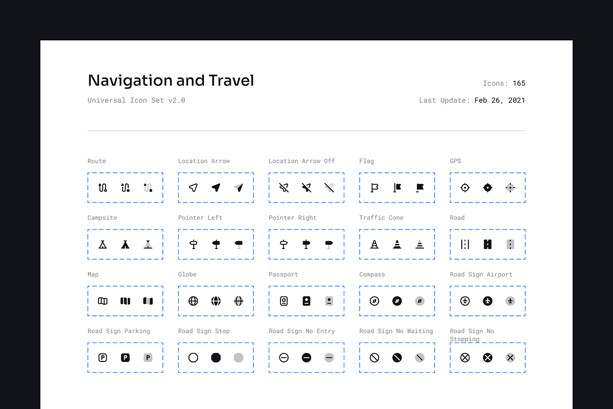 Navigation and Travel Icon Set, a Solid Icon by 123done (Photo 2 of 3)