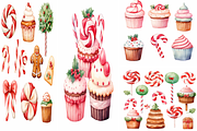 Watercolor Kawaii Sweets, a Background Graphic by Printable Treasure (Thumbnail 2 of 3)