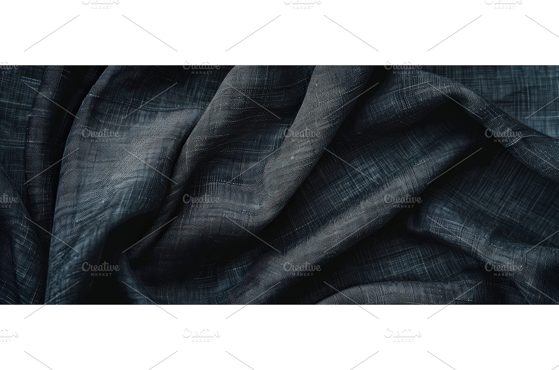 Wrinkled dark linen fabric close-up, a Background Photo by piter.goskov