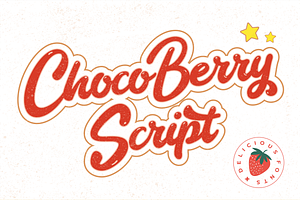 Choco Berry - Delicious Food Fonts