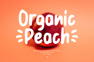 Organic Peach - Blurred Handwritten