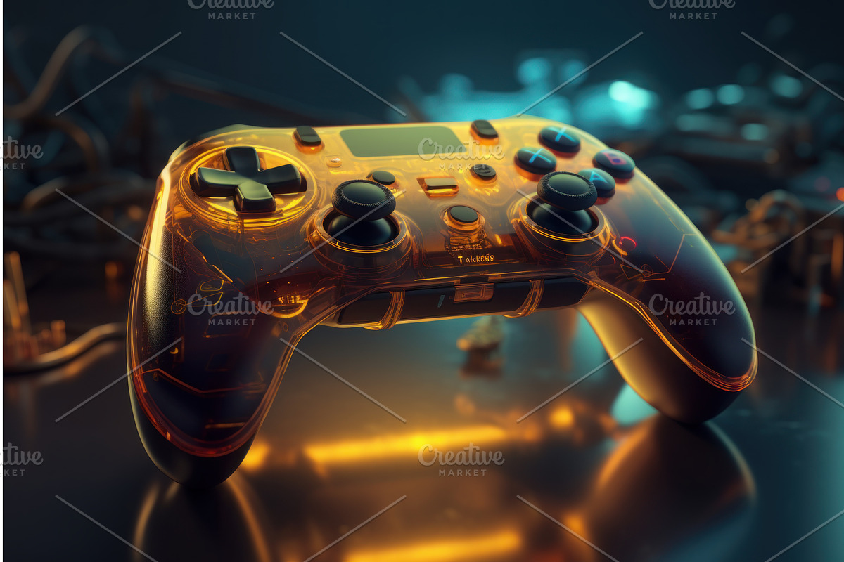 Game controller joystick control, an Object Graphic by Ylivdesign