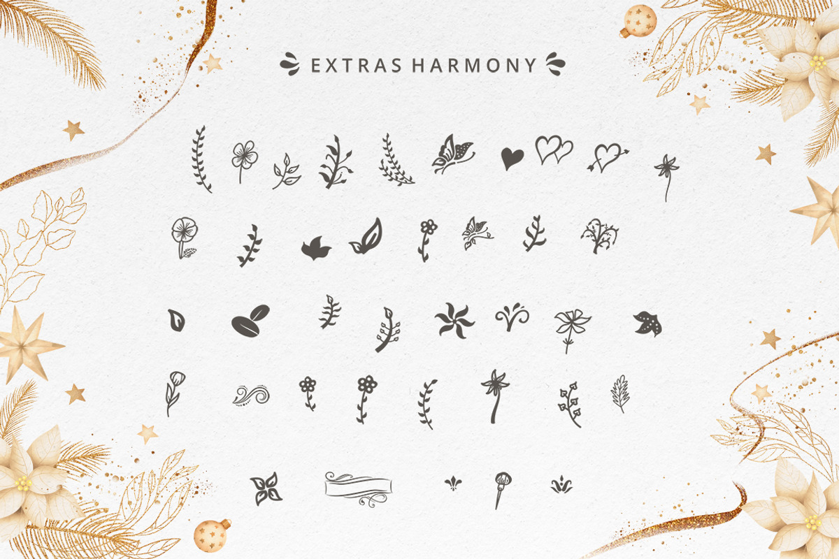 Harmony Script + Extras, a Script Font by Cut Story (Photo 2 of 8)