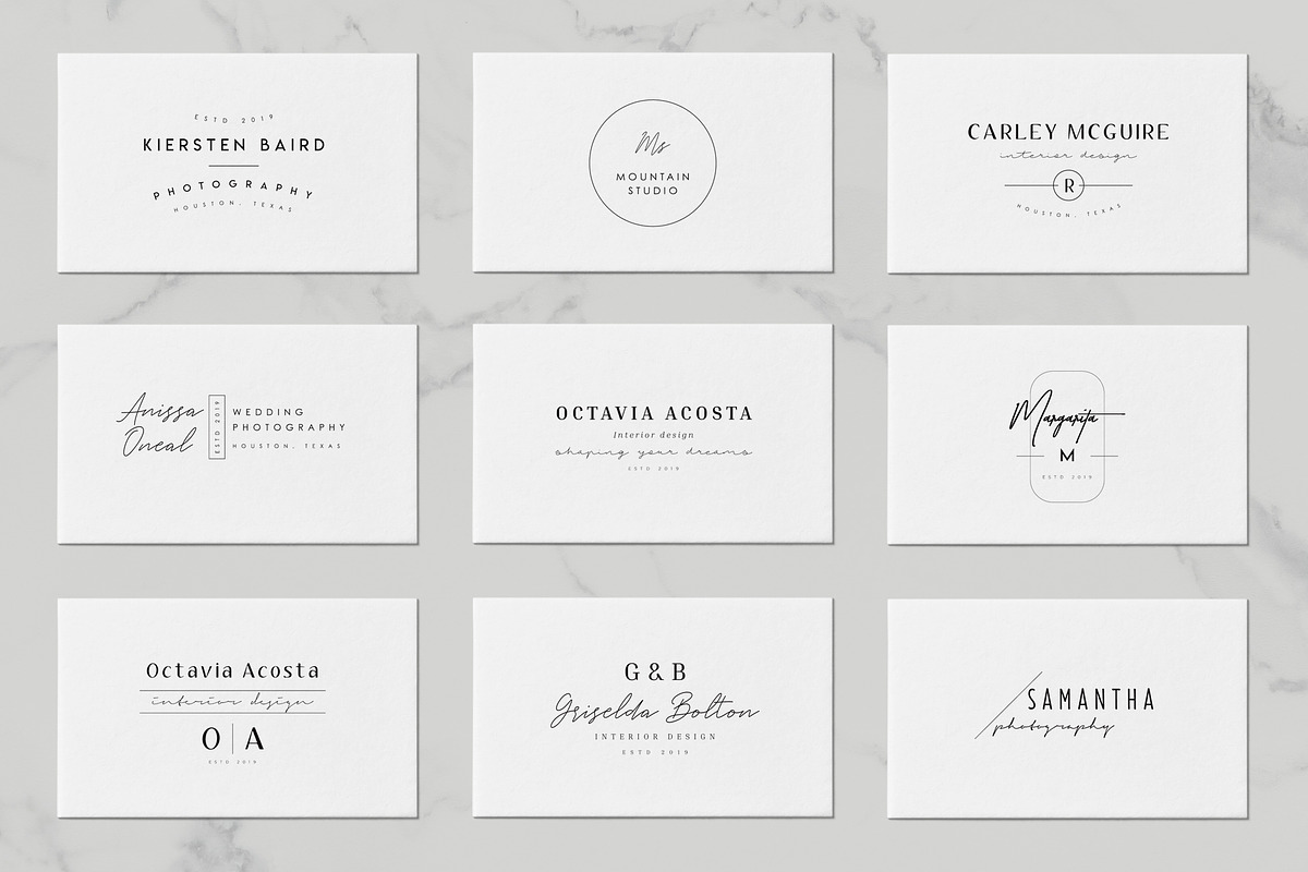 200 Trending Minimal Logo Bundle, a Branding & Logo Template by XpertgraphicD (Photo 44 of 52)