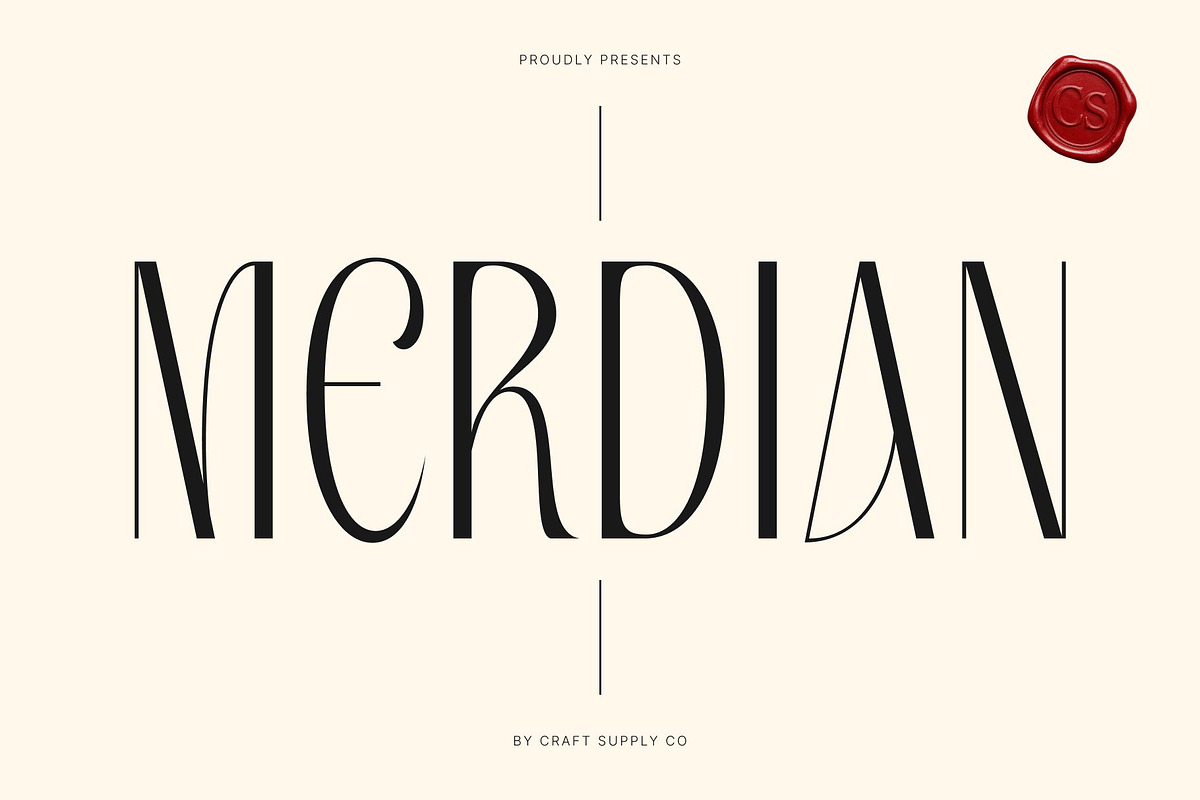 CS Merdian – Elegant Sans Serif, a Sans Serif Font by Craft Supply Co. (Photo 1 of 8)
