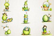 Whimsical Easter Clipart Bundle, an Illustration by RobertsArt (Thumbnail 3 of 5)