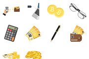 Crypto currency bitcoin technology, a Finance Illustration by TAlex (Thumbnail 7 of 7)