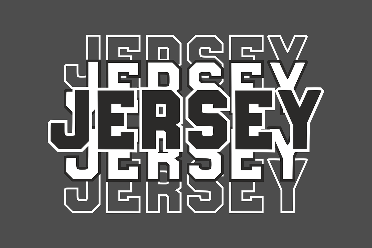 Sports Jersey Style - Varsity Font, a Slab Serif Font by KiddoGlyphs Studio (Photo 2 of 4)