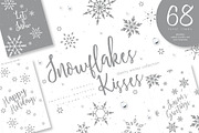 UPDATED Snowflakes Winter Kisses, an Illustration by Euonia Meraki (Thumbnail 1 of 13)