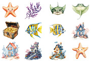 Cute Undersea Clipart, an Illustration by CitraGraphics (Thumbnail 5 of 5)