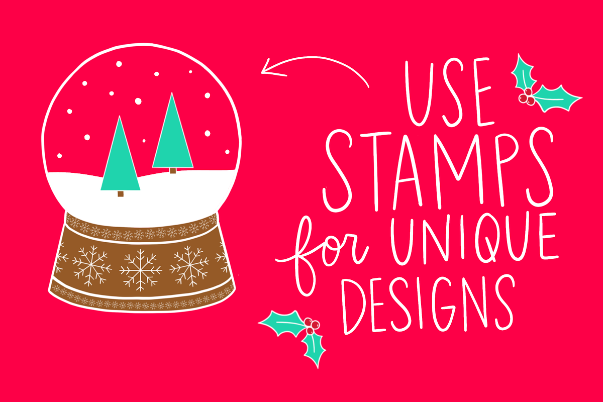 Procreate Christmas Shapes Set, a Brush Add-On by Positively Present (Photo 3 of 10)