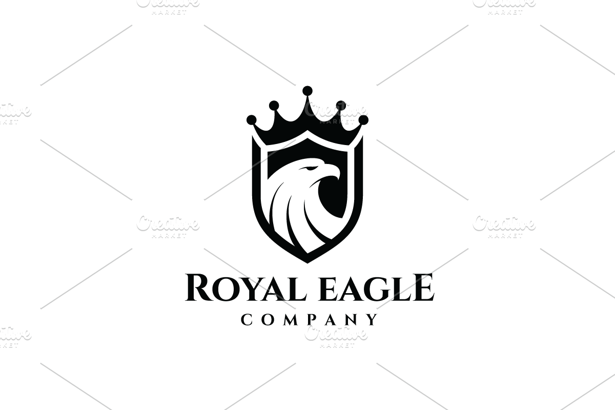 Royal Eagle Shield Crown Logo, a Branding & Logo Template by yopie (Photo 4 of 4)