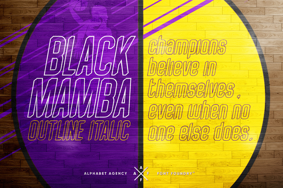 BLACK MAMBA FONT FAMILY, a Sans Serif Font by Alphabet Agency (Photo 5 of 6)