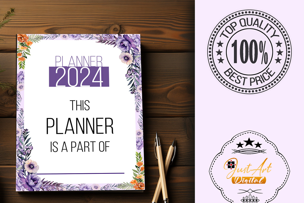 Self-Care Planner, Planner 2024, a Presentation Template by JustArtDigital (Photo 5 of 8)